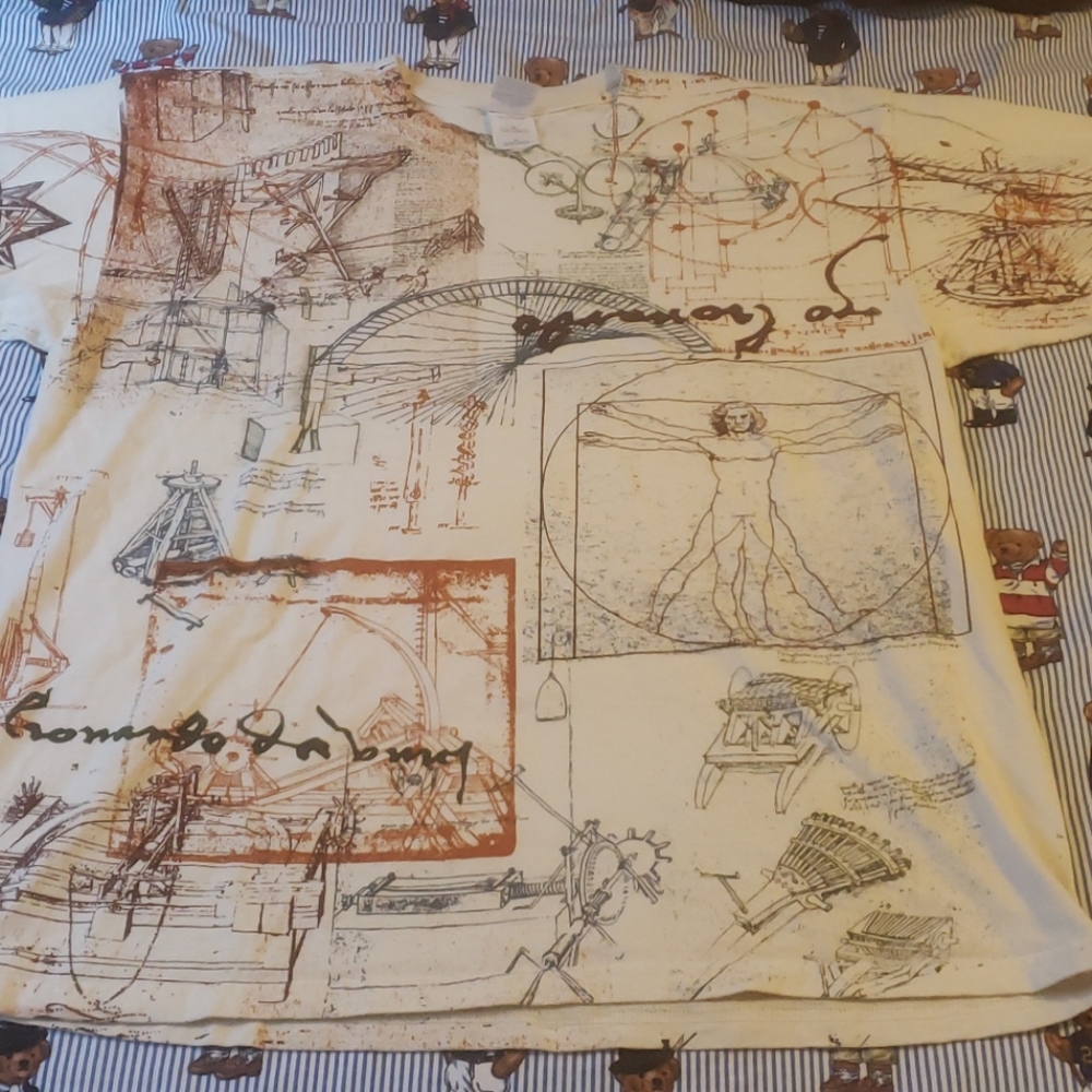 Da Vinci all over print shirt